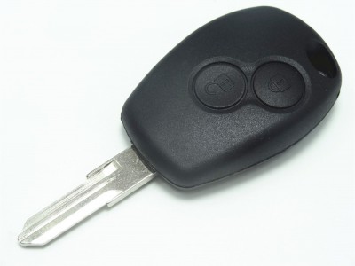 Ключ зажигания с двумя кнопками Renault Logan Sandero Duster первого поколения  - Купить автомобильные ключи в Екатеринбурге - изготовление, ремонт, программирование